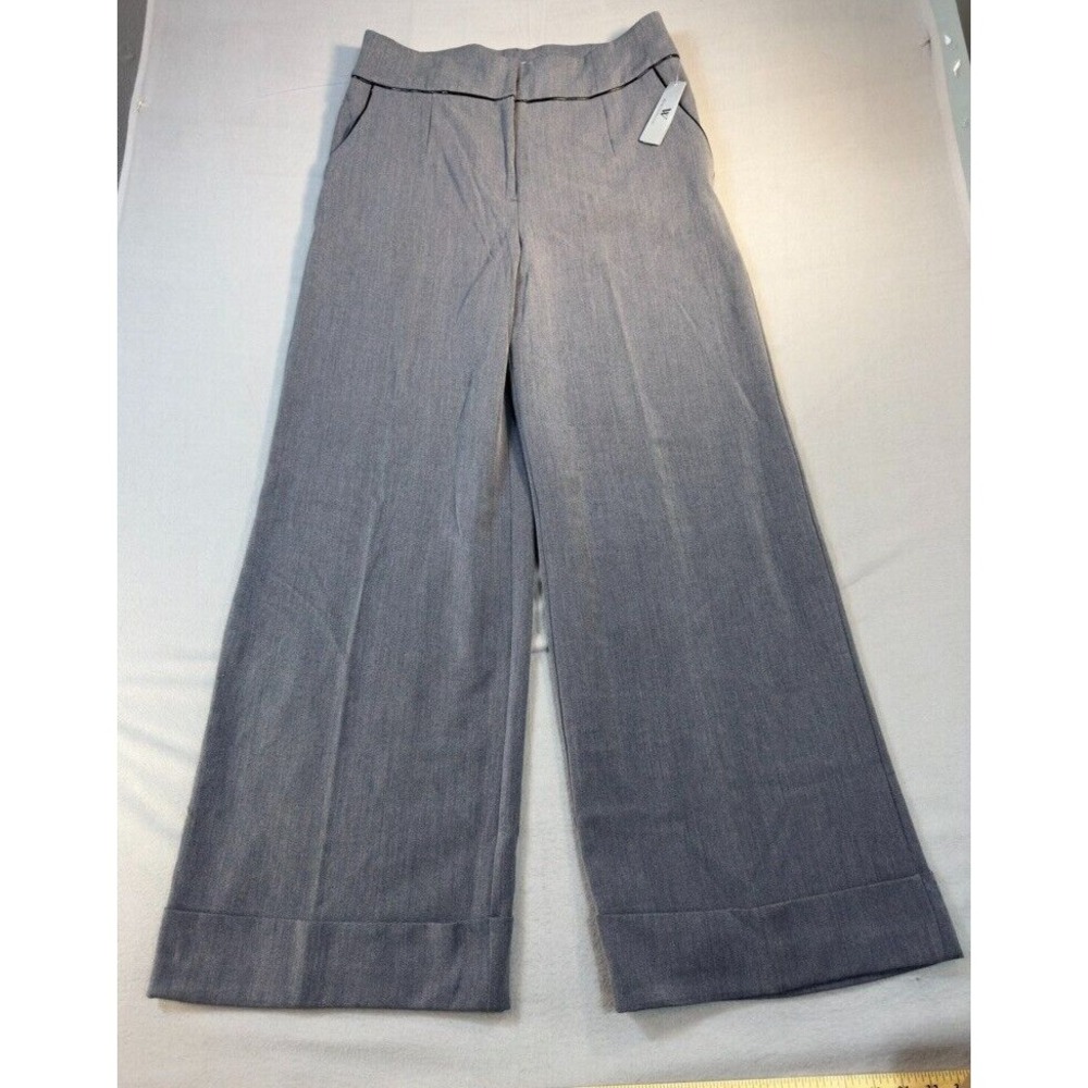 Worthington Pants 14 Gray Wide Leg Modern Fit Women's Dress Pants Slacks NEW